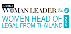 Top 10 Women Head Of Legal From Thailand - 2024